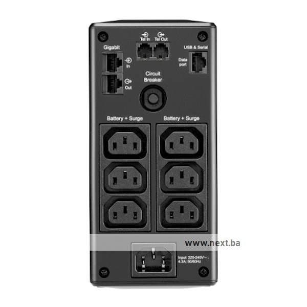 Back UPS Pro APC 650VA/390W 6x IEC C13 utičnica, AVR, LCD — slika 2 od 2