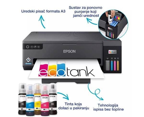 Printer A3 EPSON EcoTank L11050 USB WiFi bočice sa tintom — slika 3 od 5