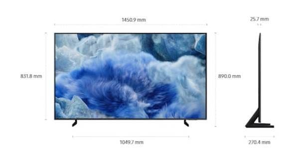 TV SAMSUNG QLED 4K Vision AI 65 inch Q8F 165 cm — slika 3 od 3