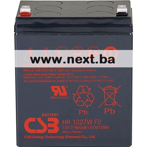 Baterija opće namjene CSB HR1227WF2 125V 6,2Ah F2 — slika 1 od 2