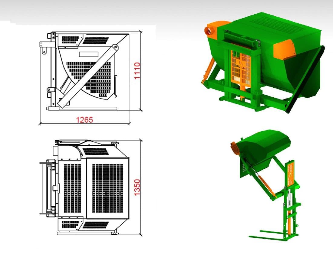 Hidraulička korpa za lješnik oras Kefeli KF-110T lješnjak orah — slika 4 od 14
