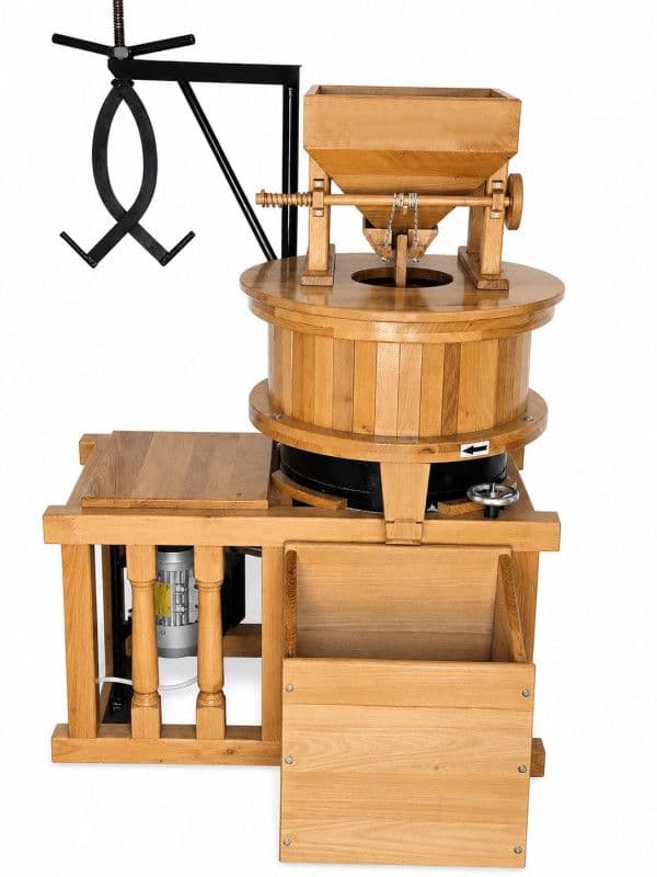 Mlin za žitarice sa prirodnim kamenom fi450 mm - od punog drveta — slika 1 od 1