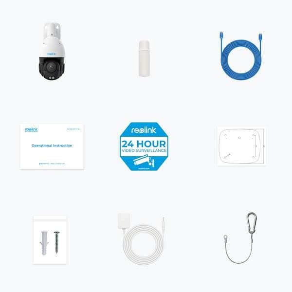 IP Kamera Reolink P850 4K 8MP 360 / 90 16x opt zum Auto praće POE — slika 4 od 4