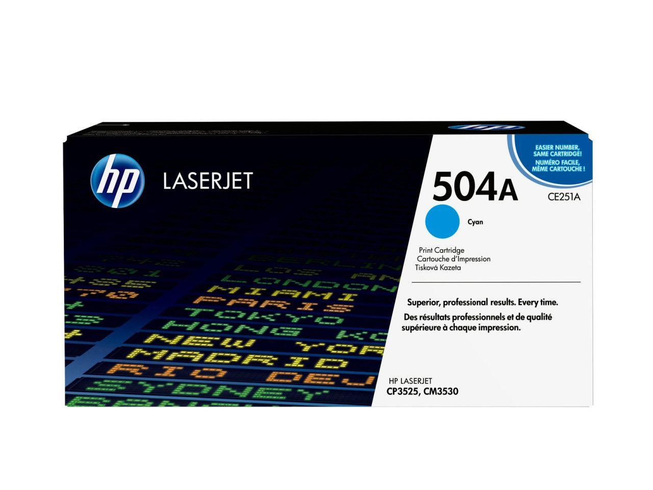 HP toner CE251A no.504A Cyan HP Color LaserJet CM3530 MFP, CP3525 — slika 1 od 1