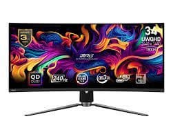 Monitor 34 MSI MPG 341CQPX QD OLED 240Hz Zakrivljeni 3440x1440 — slika 2 od 3