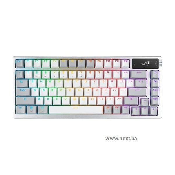 Tastatura Asus ROG AZOTH WHITE, ROG NX SNOW, US Layout — slika 1 od 4
