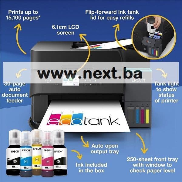 Multifunkcijski Printer Epson INK ECOTANK L6370 WiFi LAN USB — slika 2 od 2