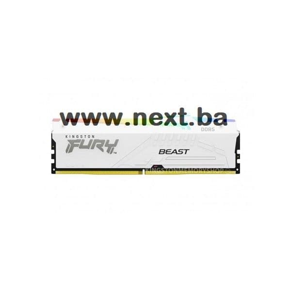 DDR5 Kingston 32GB 5200MHz White RGB, CL40, 288-pin, XMP, EXPO — slika 1 od 1