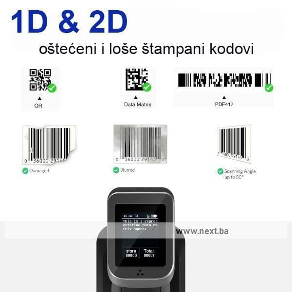 POS barkod Skener MS META MJ-1932 bežični BT i WiFi — slika 5 od 5