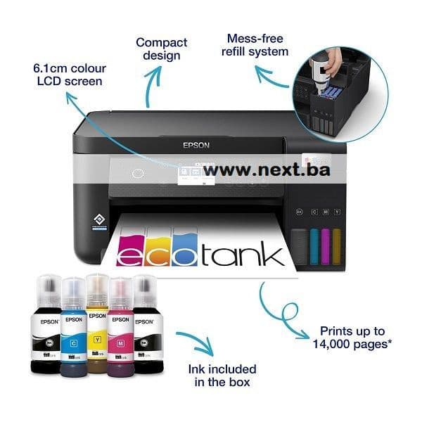 Printer Multifunkcijski Epson EcoTank L6260 WiFi LAN USB — slika 1 od 2
