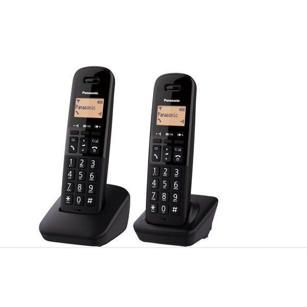 Telefon bežični PANASONIC KX-TGB612FXB crni TWIN — slika 1 od 1