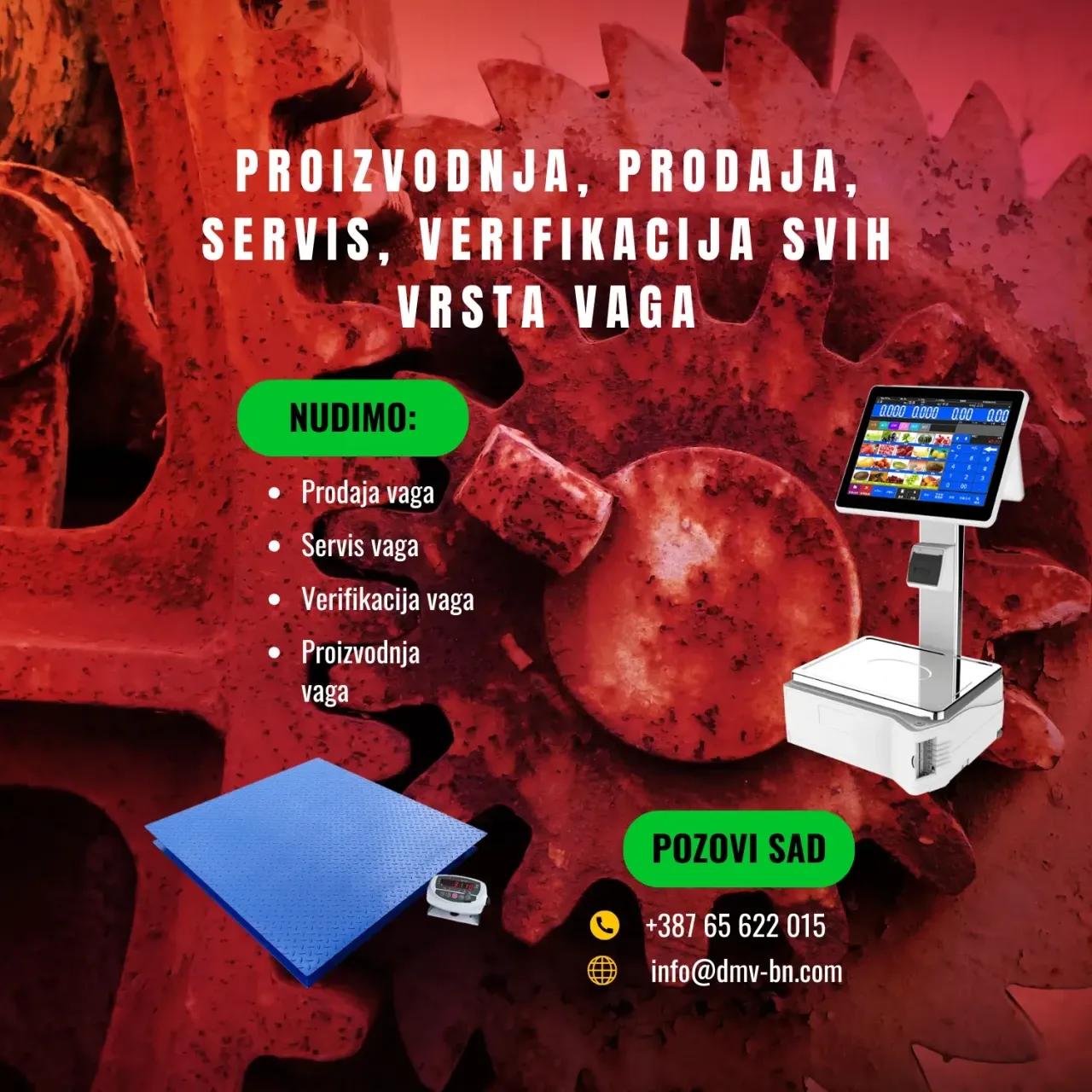 Servis, proizvodnja, prodaja i baždarenje svih vrsta vaga — slika 1 od 20