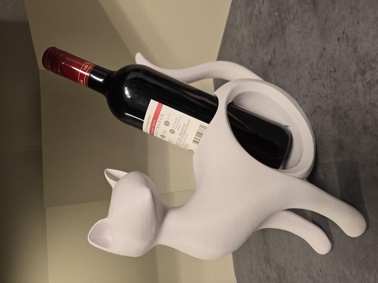 Elegantni Stalak Za Vino u Obliku Macke/Dekoracija Za Bar — slika 3 od 5