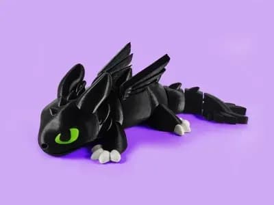 Privjesci za Kljuceve / Articulated Dragon Toothless Night Fury — slika 1 od 3