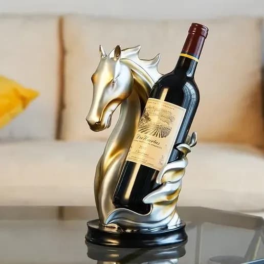 Unikatni Stalak za Vino u Obliku Konja / Držač za Vino — slika 1 od 3