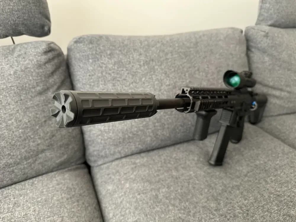 Taktički Airsoft Prigušivač za M4/AR-15 - 14mm Navoj CCW — slika 4 od 4