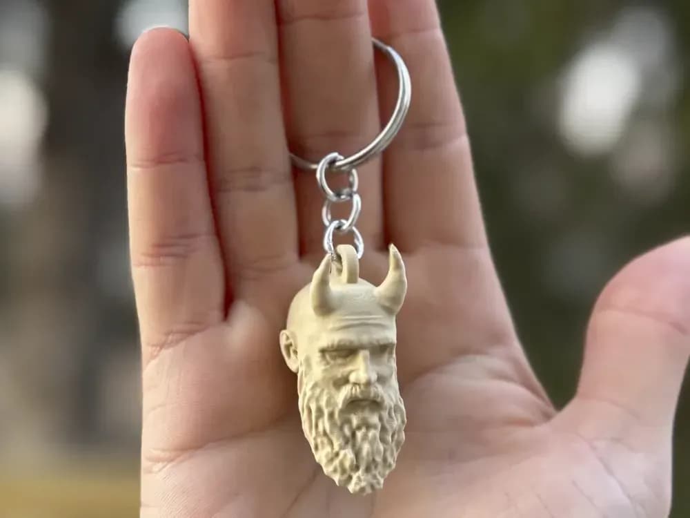 God of War Privjesak za Ključeve / Mimirs Head — slika 1 od 2
