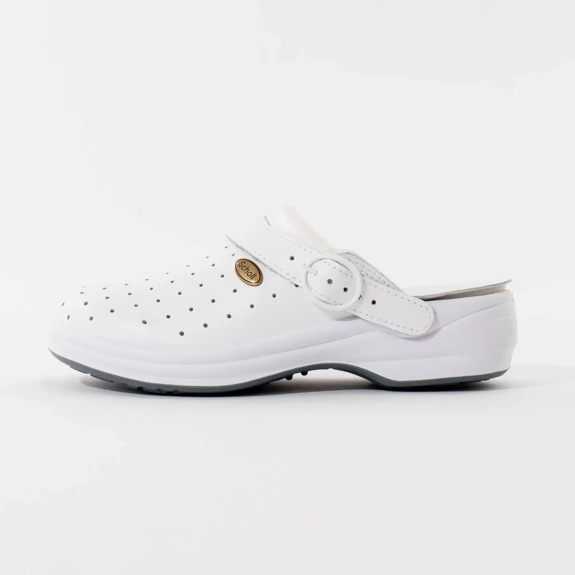 Unisex Scholl klompe New Bonus – Bijele — slika 1 od 1