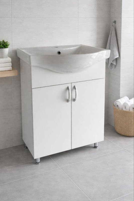 Umivaonik sa Ormaricem 55cm kupatilski ormaric lavabo Emily — slika 2 od 2