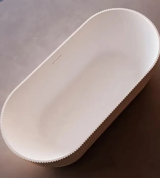 Samostojeća Kada 1700x800x580 mm COPEN GINGER - Bež bijela/mat I — slika 4 od 4