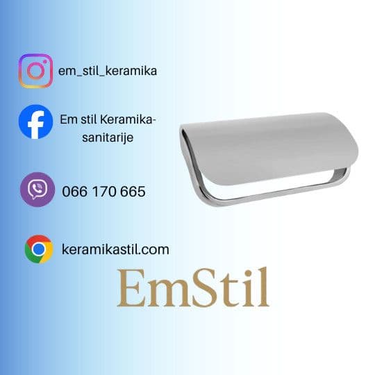 Držac toalet papira COPEN ELEGANTE sa poklopcem C-13-08P I — slika 1 od 3