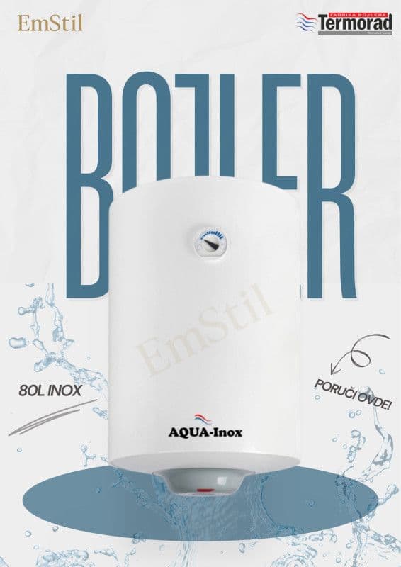 Bojler električni 80l - INOX AQ — slika 1 od 2