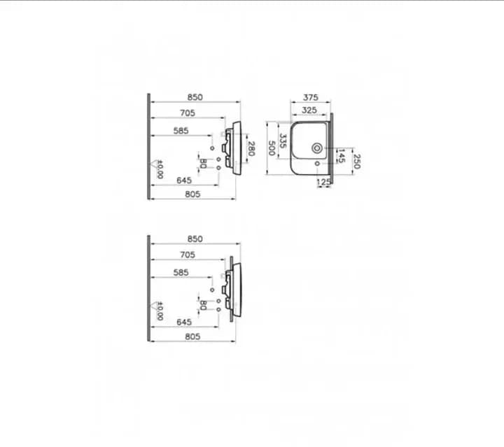 Lavabo Umivaonik VITRA SENTO 50x37,5 cm — slika 2 od 2