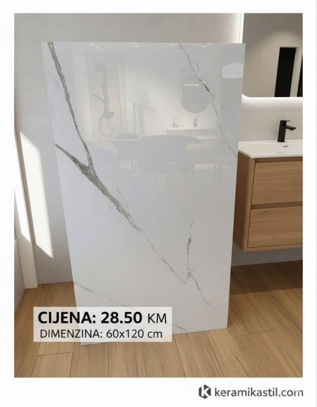 Keramičke pločice za kupatilo 60x120 visoki sjaj — slika 1 od 2