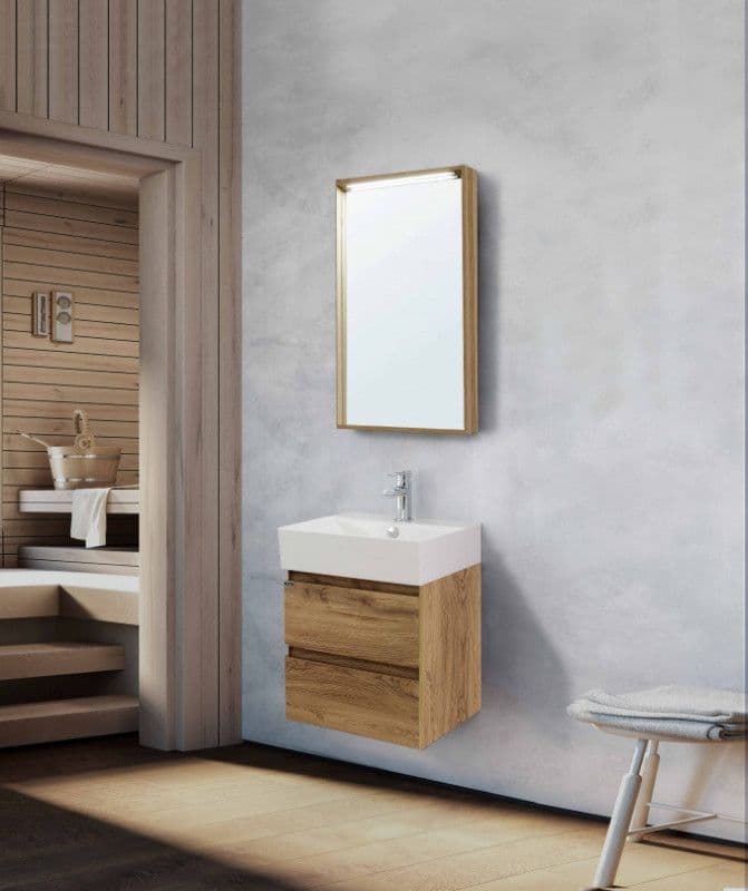 Kupatilsko ogledalo LineArt PLAZA 60cm LEGNANO I — slika 2 od 2