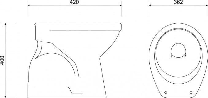 WC šolja simplon ECO I — slika 2 od 2