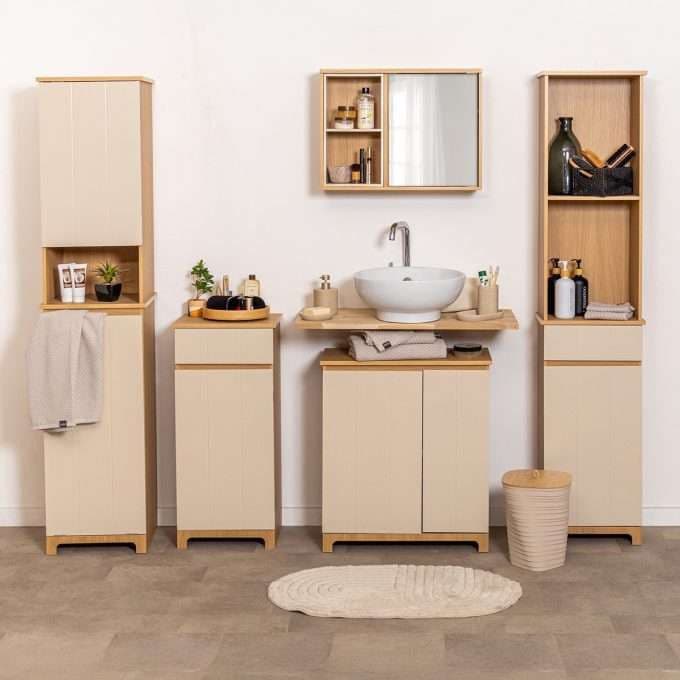 Kupatilski ormarić 1 vrata + 1 ladica mdf Tendance Rivoli MG — slika 3 od 3