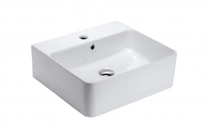 Umivaonik Lavabo nadgradni 460x420x160 sa Otvorom za Bateriju I — slika 1 od 4