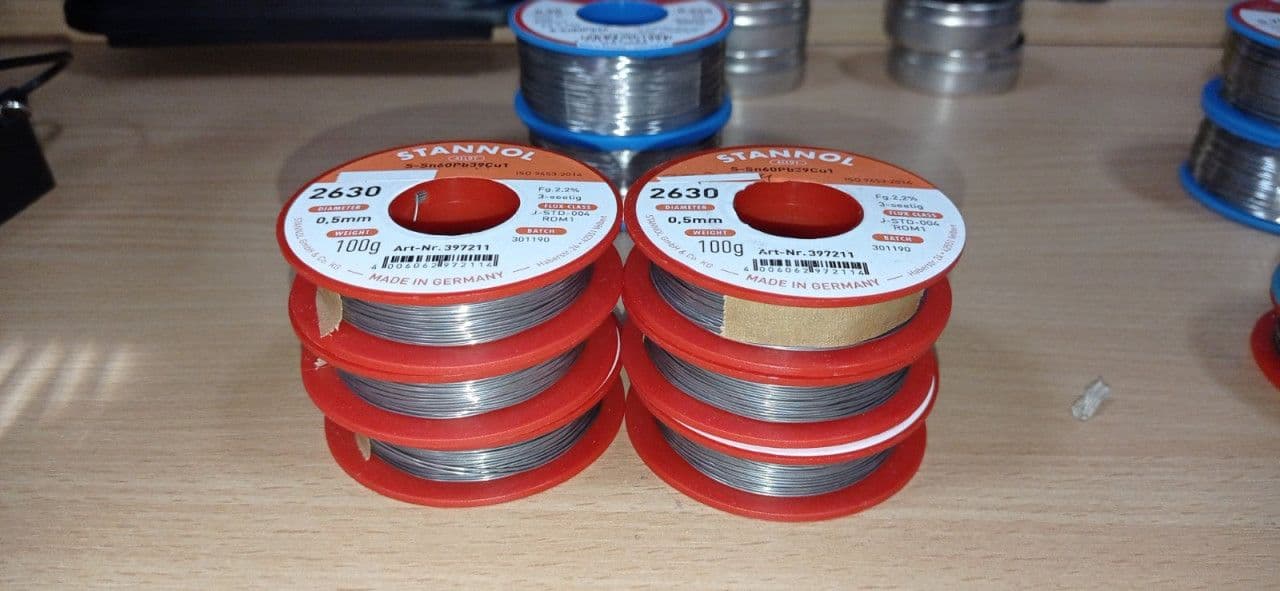 Tinol 0,5mm-100 gr (STANNOL 2630, S-Sn60Pb39Cu1) — slika 3 od 3