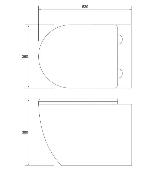 WC Školjka konzolna COPEN sa duroplast soft close WC daskom I — slika 3 od 4