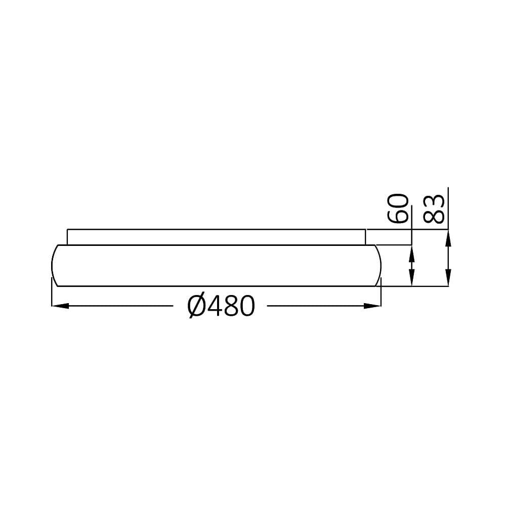Plafonjera LED BRY-BELLA-MLS-SR-okrugla bijela-36W IP20 Braytron — slika 6 od 7