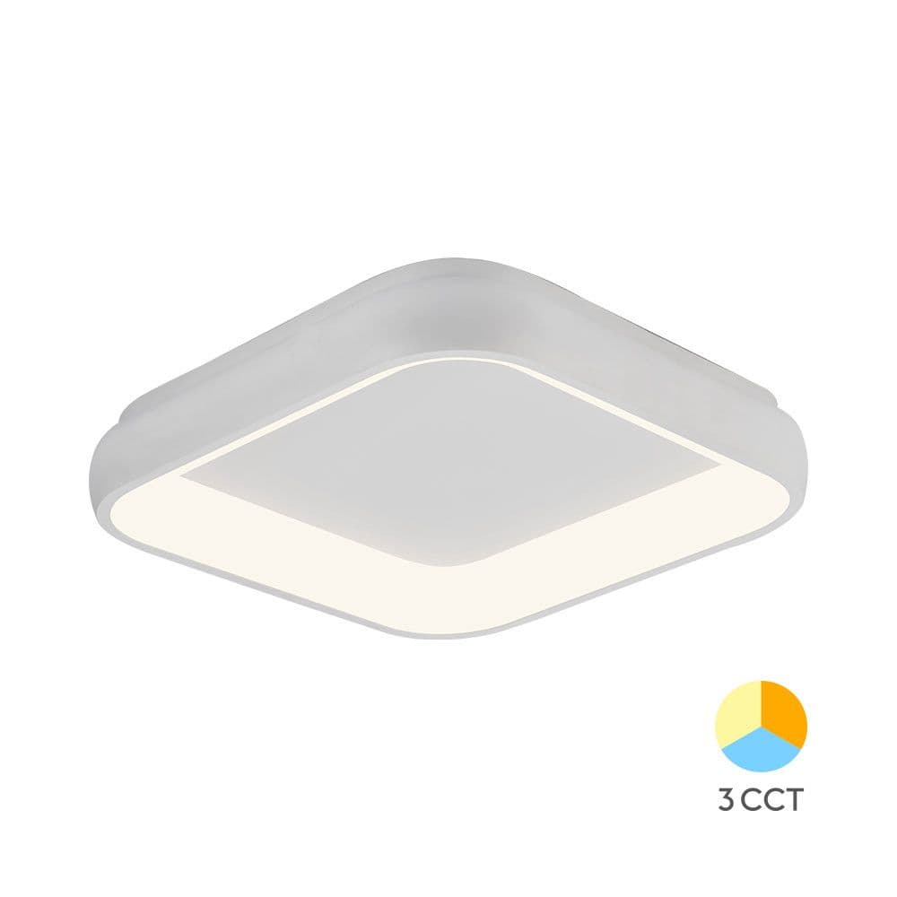 Plafonjera LED BRY-BELLA-MLS kockasta bijela-36W IP20 Braytron — slika 1 od 7
