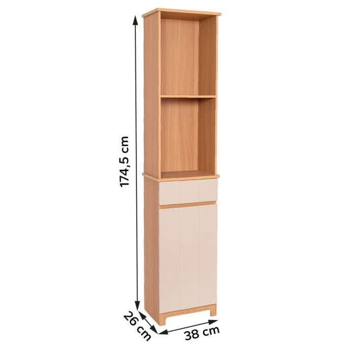 Kupatilski ormarić 1vrata+1 ladica+2police mdf Tendance Rivoli MG — slika 2 od 3