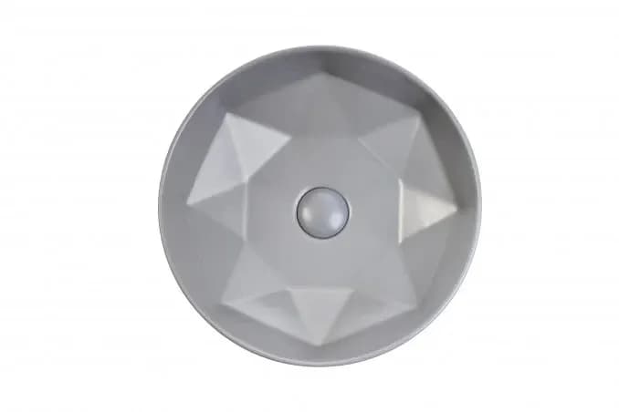 Umivaonik Lavabo nadgradni minotti 7016G fi 410x145 Siva-mat I — slika 2 od 3