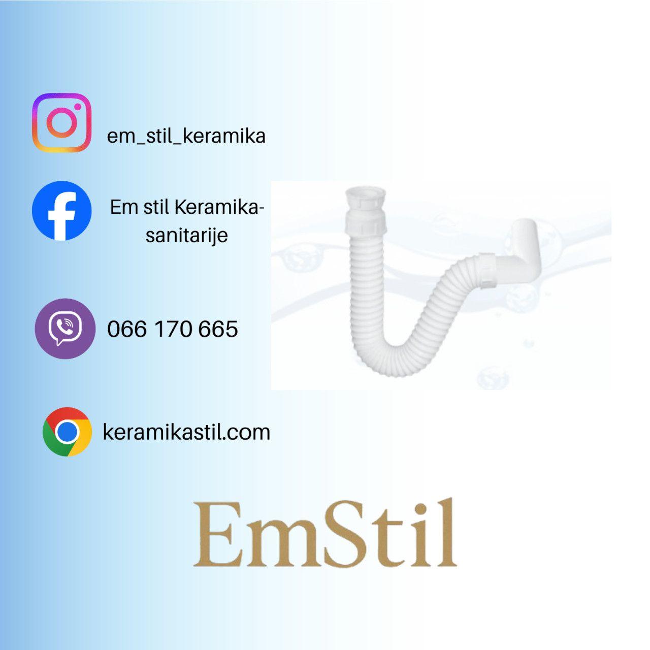Sifon za umivaonik fleksibilni 5/4 hidrolux  HE — slika 1 od 2
