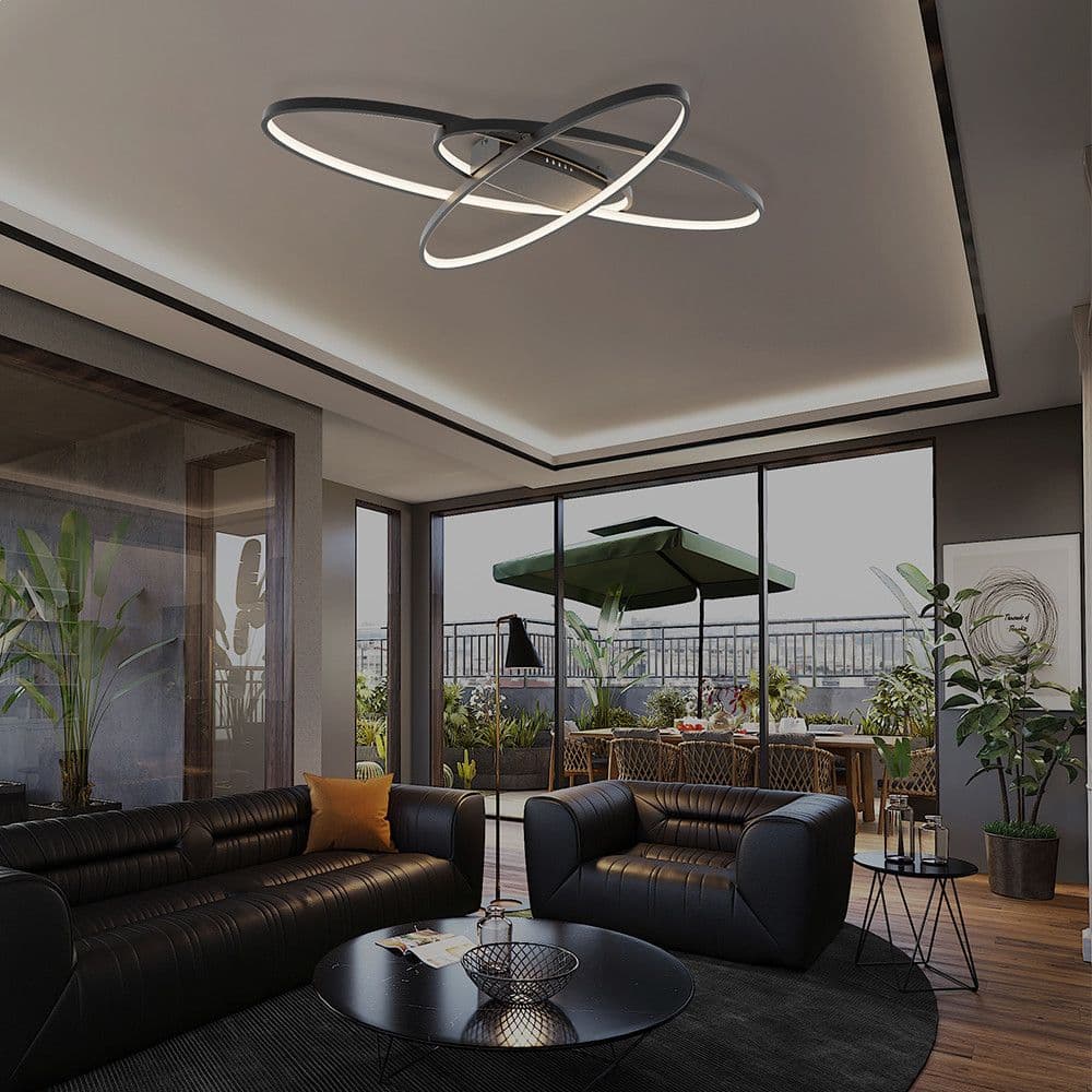 Plafonjera LED BRY-NELA-SR2 crna sa daljinskim IP20-Braytron — slika 2 od 6