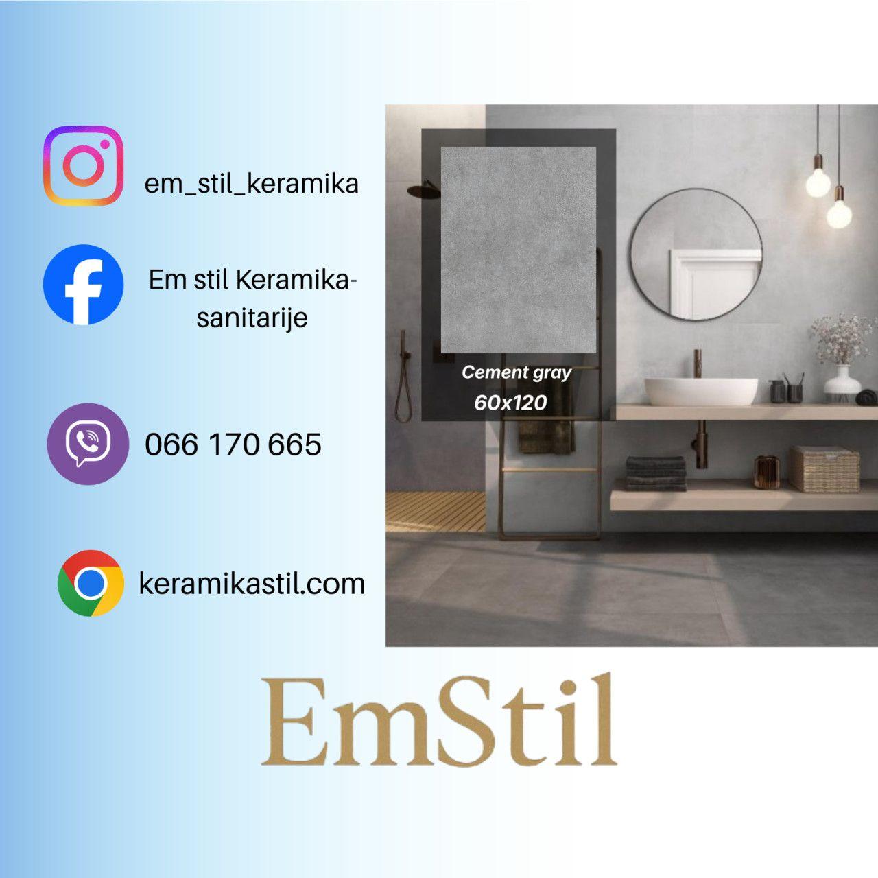 Keramičke pločice 60x120 Cement gray 1148 — slika 1 od 2