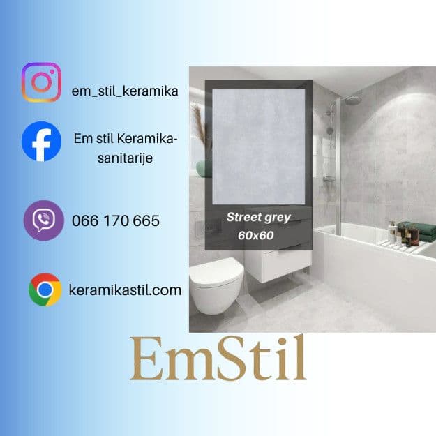 Keramičke pločice  60x60 Street grey 1195 — slika 1 od 2