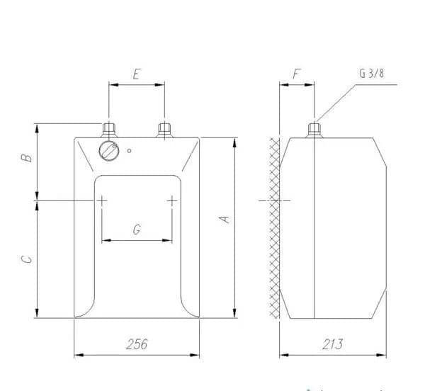 Bojler 5L nisko montažni Tiki — slika 3 od 3