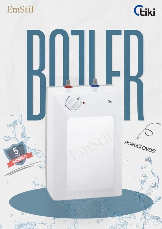 Bojler 5L nisko montažni Tiki — slika 1 od 3