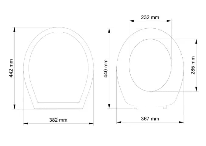 WC daska VISAM SARDUNYA duroplast plasticne šarke 501-001 I — slika 2 od 2