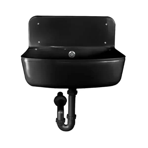 Lavabo Umivaonik vanjski sa sifonom crni Styron — slika 1 od 2