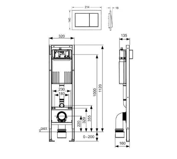 Vodokotlic Tece base — slika 2 od 3