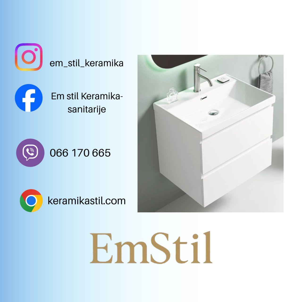 Ormarić sa umivaonikom UNILINE LUMA 50cm 510x396x480mm I — slika 1 od 6