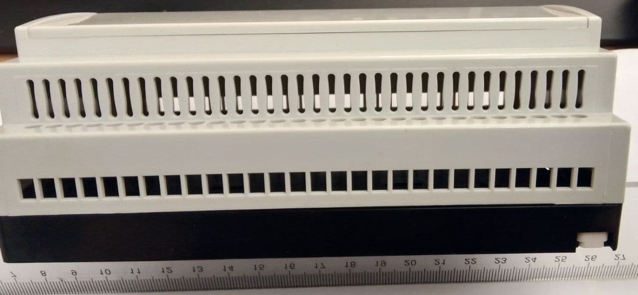 Kutija za din šinu, Altinkaya RT-209-A-23, siva, 157x90x58mm — slika 2 od 3