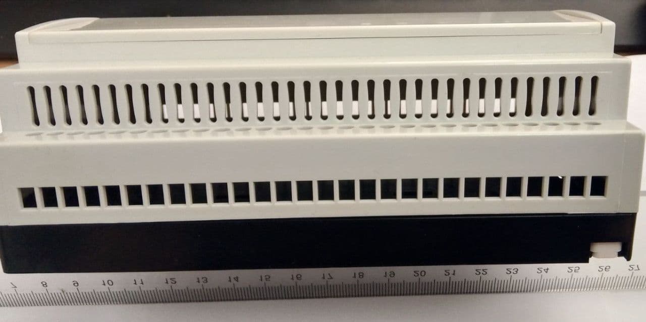 Kutija za din šinu, Altinkaya RT-209-A-23, siva, 157x90x58mm — slika 3 od 3
